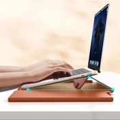 Resim Cloudstore 15-16 İnç Pembe Deri Taşıma Kılıfı Macbook Uyumlu Air Standlı Portatif Diğer 