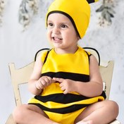 Resim Bee-Themed Gençler Kostümü Seti - Sevimli ve Eğlenceli Sarı ve Siyah Çizgili Tasarım, Yaz Gezileri ve Günlük Kıyafet için Mükemmel, Gençler Kostümleri|Oyunlu Tarz|Dayanıklı Kostüm Seti, Arı Süslemeleri 