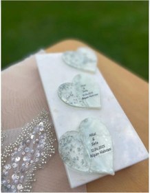 Resim GÜRLEK TEKSTİL 25 Adet Epoksi Magnet Söz Nişan Nikah Kına Düğün Hediyeliği Kuran Hatırası Sünnet Mevlüt- 