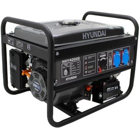 Resim Hyundai HHY4000E Benzinli Jeneratör 4.4 Kva Monofaze 220V Marşlı 15L Bakır Sargı 