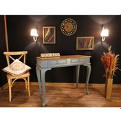 Resim Wooding 120 Cm Çekmeceli Masif Gri Naturel Dresuar (548588519) Gri 