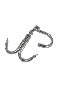 Resim Akalın Çiftli Çengel - 5 Adet - Kanca Kurban Et Çengeli 8 Mm 