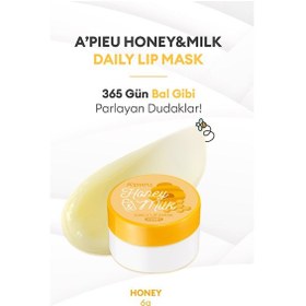 Resim Bal Ve Süt Özlü Besleyici Ve Nemlendirici Dudak Maskesi A'pıeu Honey & Milk Daily Lip Mask Honey 