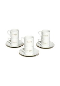 Resim Kütahya Porselen Atatürk İmzalı 12 Parça 6 Kişilik Kahve Takımı 