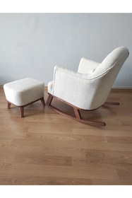 Resim NOSSO HOME Emzirme Koltuğu Sallanan Koltuk Tv Koltuğu ( Dora Bukle Ceviz ) 