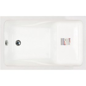 Resim Waterway Sanford Oturmalı Mini Dikdörtgen Küvet 120x70 H:55 Gövde+metal Ayak+dört Yön Panel 