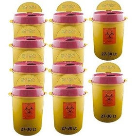 Resim Tıbbi Atık Kovası Atık Kutusu 27 - 30 L x 10 Adet 