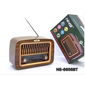 Resim NNS Ns-6656BT Taşınabilir Nostaljik Radyo Bluetooth Speaker Usb+Tf card+Aux 
