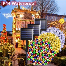 Resim 1 Paket 20/100/200 LED Güneş Işıkları, 8 Mod, Dış Masa Işıkları, Noel Parti Süslemeleri, Bahçe Güneş Işıkları, Beyaz/Sıcak Beyaz/Çok Renkli 