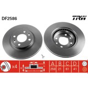 Resim Ön Fren Diski Aynası 259Mm Takım Renault Clıo Megane Symbol Trw 