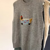 Resim Kadın Kazak Yelek - Santa Şapkası ile Sevimli Köpek, Sonbahar/Kış için Yumuşak Uzun Saçlı Kazak, Günlük ve Tatil Kıyafetleri için Rahat Katlama Parçası - Köpek Severler için Mükemmel Hediye, Köpek Kazak, Kış Giyim, Şen Köpek Tasarımı, Rahat Kazak, Sonbahar Modası, Eğlenceli Desen, Sıcak Kumaş, Kazak Üst, Evcil Hayvan Severleri 