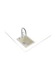 Resim Teka Forsquare 34.40 Tg Tek Hazneli Tezgahüstü/Tezgahasıfır (Flush) Tegranite Eviye - Parlak Krem - 115230013 