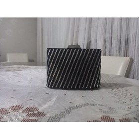 Resim Ttvakum Bober Abiye Çanta Tel Kırma İşlemeli Gümüş 
