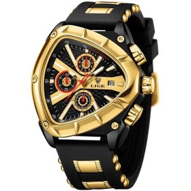 Resim Fochsia Lıge Yeni Tarz Kolej Spor Kronograf Aydınlatmalı Takvimli Altın Siyah Kuvars Saat Diğer 