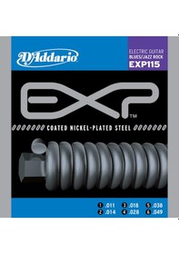Resim D'addario Exp115 Elektro Gitar Tel Seti. 11-49. Coated Nıckel. Pl 