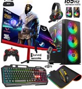 Resim Gamepage Angel X9 Ryzen 5 5500 16Gb 512GB SSD R9 370 24" 165Hz 4GB 256BİT Oyuncu Bilgisayarı 