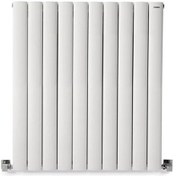 Resim 900mm x795mm Yüksek Isı Kapasiteli Dekoratif Lilac Dikey Beyaz Alüminyum Radyatör 