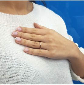 Resim Lova G Renk 0,07 Karat Pırlanta Tektaş Yüzük - 1040212 