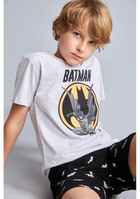 Resim Defacto Batman Lisanslı Regular Fıt 2li Pijama Gri Melanj Takımı Erkek Çocuk H8144a826hsgr400 Gri-gr400 