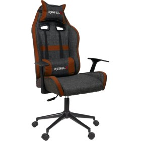 Resim Rebelx Oyuncu Koltuğu Lion Krom Ayak Turuncu Renk 