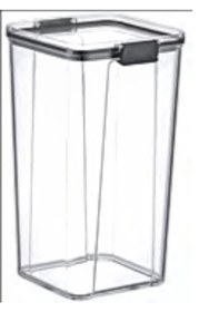 Resim 3 Lü Şeffaf Kristal Saklama Kabı 1800 Ml X3 Büyük Kapasiteli Gıda Depolama 5.4 Lt Şeffaf 