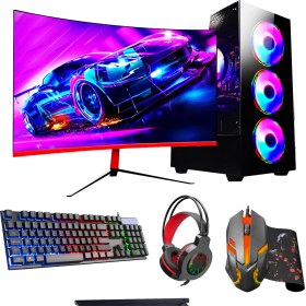 Resim Ramtech DG393 İ5-6500 16GB Ram 256GB SSD 1tb HDD 4gb RX560 23,6 Curved Oyuncu Bilgisayar 