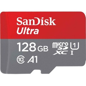 Resim Sandisk Ultra SDSQUAR-128G-GN6MN 128 GB MicroSDXC Class 10 UHS-I Hafıza Kartı 