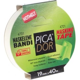 Resim Picador Maskeleme Bandı Hotmelt 19 Mmx40 Mt Kr 