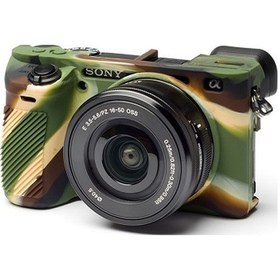 Resim Easycover Sony A6500 Silikon Kılıf Ecsa6500C (Kamuflaj) 