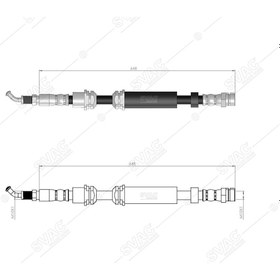 Resim SVAC 10-247 Fren Hortumu Ön Sağ A4 16- A5 17- 