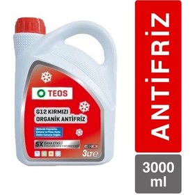 Resim Kırmızı Antifriz Teos 3 Litre -40 Derece 