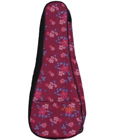 Resim Wagon 03 Serisi Tenor Ukulele Çantası - Hibiskus Pembe 