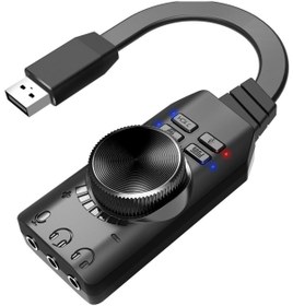 Resim Daytona A4677 USB 2.0 Ses Kartı 7.1 Kanallı PC ve Laptop için PUBG Oyun Harici Ses Kartı 3.5mm 