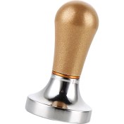 Resim Dolity Espresso Makinesi Için 57MM Kahve Kurcalama Kahve Çekirdekleri Basın Alüminyum Kahverengi 