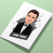Resim Papyonlu Erkek Karikatürlü Tebrik Kartı 