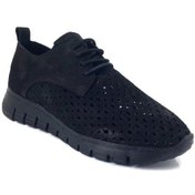 Resim Mammamia D24ya-3895 Kadın Deri Spor Ayakkabı D24YA-3895-R1627 Siyah 