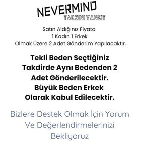 Resim Sevgili Kombini Ateş Su Minimal Çift Tişört Oversize Unisex Partn Siyah - Beyaz 