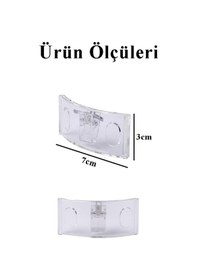 Resim Şeffaf Kavisli İğneli İsimlik 3 Adet Dikdörtgen İsimlik 70x30cm Personel Yaka İsimliği Şeffaf Kavisli İsimlik Şirket 