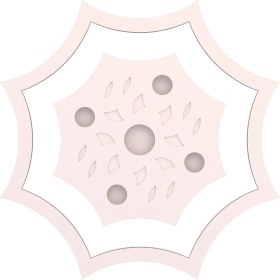 Resim Motifpiyer Tavan Spot Göbegi-Motifli-Sekizgen-İçegri-76-86cm-Dış-Çitali 