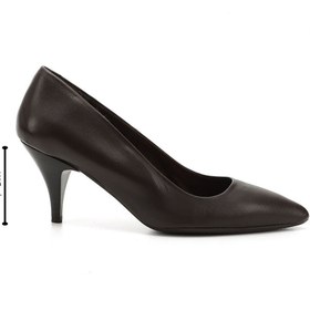 Resim Gönderi(r) Kadın Kahve Antik Sivri Burun Orta İnce Topuklu Stiletto 