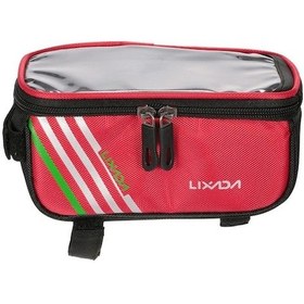 Resim Bisiklet Bisiklet Bisiklet Ön Boru Üst Boru Akıllı Telefon Çantası Bisiklet Çerçevesi Sepet Paketi Çanta 5.7" Telefon Tutucu F A Kırmızı Kırmızı 