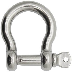 Resim 2'li Omega Zincir Kilidi. 6mm. Paslanmaz Krom 