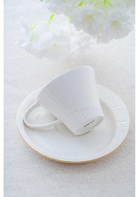 Resim Acar Montreal 6 Kişilik Kahve Fincanı Takımı Beyaz 