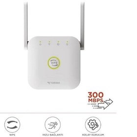Resim Torima WR-25 300 Mbps Wifi Sinyal Yakınlaştırıcı Güçlendirici Router Beyaz 