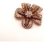Resim Elmas Montür Swarovski Çiçek Broş Sevgiliye Hediye 
