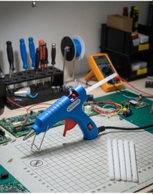 Resim Hobi Ve Tamirat İçin 20w Silikon Tabancası 7.5 Mm Uyumlu 5 Adet Hediye Silikon 