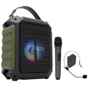 Resim Mikado MD-115BT 20W 2 Adet Kablosuz El+ Baş-Ense Mikrofonlu USB-SD Bluetoothlu Toplantı Anfisi 