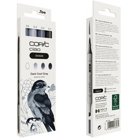 Resim Cıao Shade Set, Dark Cool Gray, 4 Pcs 