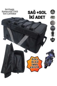 Resim SEVBAGS Motosiklet Kompozit Üstü Yan Çantalar Sağ Sol Iki Adet 