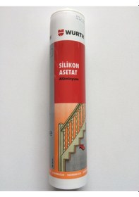 Resim Würth Güçlü Silikon Yapıştırıcı 310ml Gümüş Renk Silikon 